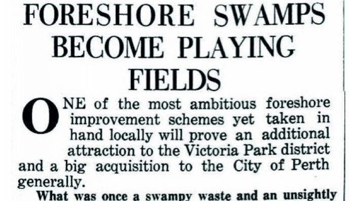 Black and white Daily News article extract 